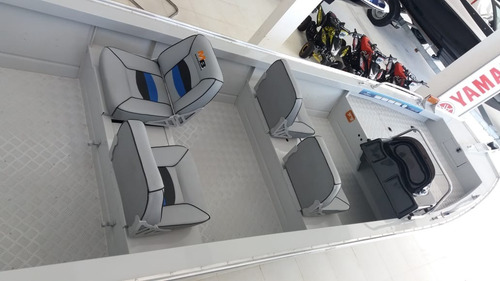 Lancha Alumínio Nublar 600 Pesca Com Motor 40hp Novo