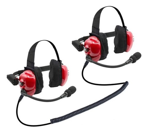 Auriculares Robustos Enlazables Para Radios De Carreras