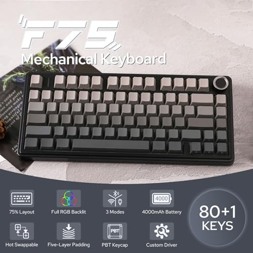 Epomaker Aula F75: Teclado Mecánico Rgb Intercambiable En Ca