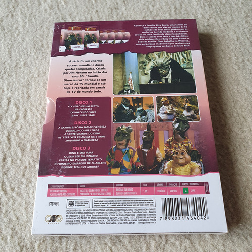 Dvd Família Dinossauros Quarta Temporada Completa Original