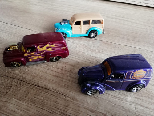 Paquete Hot Wheels Camionetas Ford Vintage 79, 56, 99