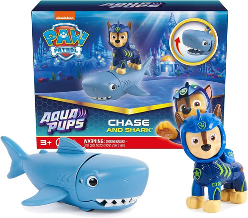 Muñecos Paw Patrol Aqua Pups Chase And Shark