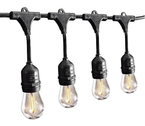 Cadena De Luces Led 24ft Negra Luminar 56869