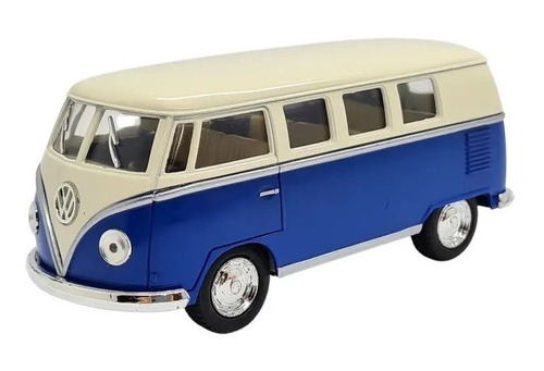 Volkswagen Classical Bus Combi 1962 1:32 Kinsmart Azul