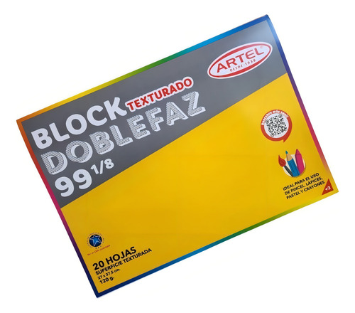 Block Dibujo 99 1/8 Doblefaz Block Texturado Artel