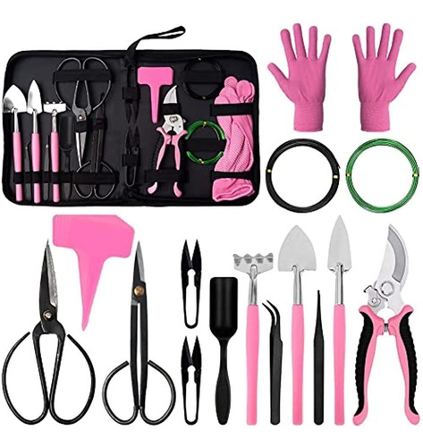 Budde Bonsai Tree Kit Tools Set Succulent 21 Pcs Garden Hand