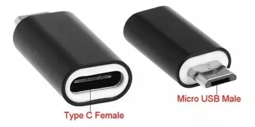 Cable Tipo C A Micro Usb Negro 1,8 M Carga Rápida Argom tech