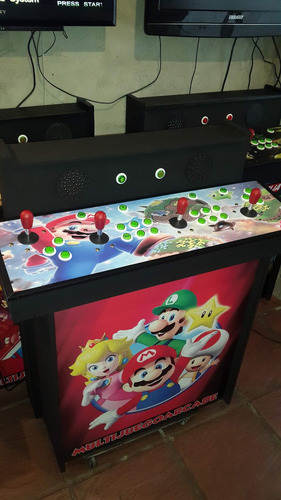 Imagen 3 de 6 de Multijuegoarcade 4 Jugadores Comando A Distancia 5375 Juegos