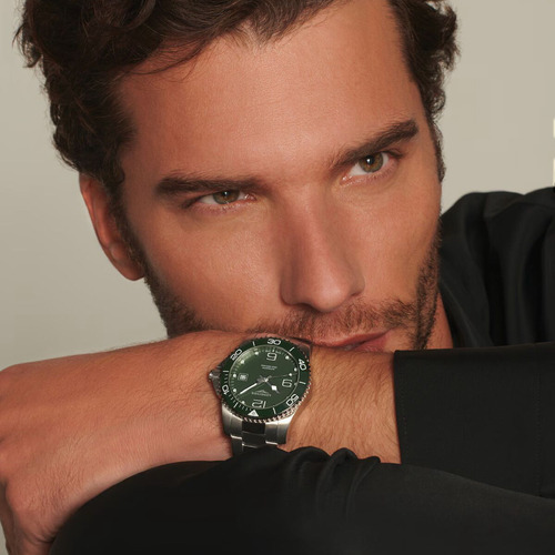 Reloj Longines Hydroconquest L3.781.4.06.6 | L37814066 Vg, Automatic 41mm, Acero Inoxidable Y Cerámica, Esfera Verde Mate, Cristal De Zafiro, Estanqueidad Hasta 30 Bar