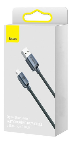 Cabo Rápido Usb Para Tipo-c Baseus 100w Turbo 1,2 Metros