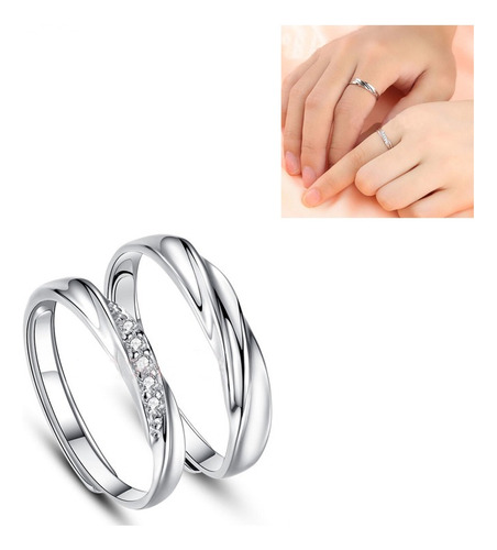 Anillos De Plata Para Parejas, Mujeres Y Hombres De 925