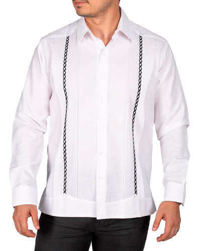 Guayabera Yucateca Camisa De Hombre Dezendo Modelo Oxkutzcab