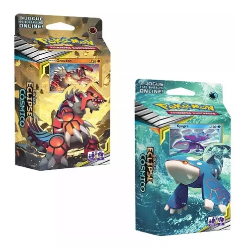 Cartas Pokémon Lendários Groudon + Kyogre