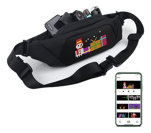 Mochila Bandolera Hombro Pecho Pantalla Led Bluetooth 