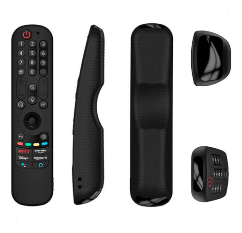 Funda de silicona para control de TV LG Smart Magic Mr21 Mr22 Mr23, color negro