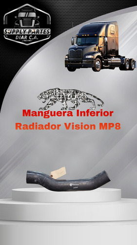 Manguera Inferior Radiador Mack Vision Mp8