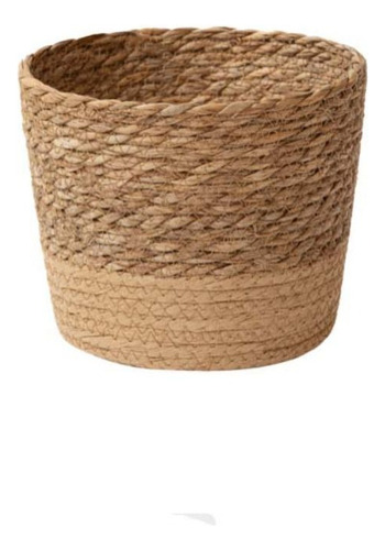 Nuevo Maceta De Paja For Tejer Flores Hecha A Mano, Nueva