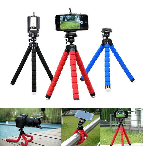 Imagen 4 de 6 de Soporte Trípode De Teléfono Cámara Mini Flexible 3 Patas