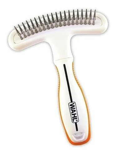 Cepillo Con Deslanador Para Gato 2en1 Wahl® Acero Inoxidable Color Blanco