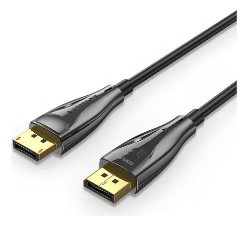 Cable Fibra Optica Display Port 1.4 Vention - Certificado Profesional - 8k Hdr G-sync Hdcp Earc - Hasta 240hz 32 Gbps - 15 Metros - Premium - Para Pc Gaming Proyector Gamer Monitor Pantalla - Hcbbn