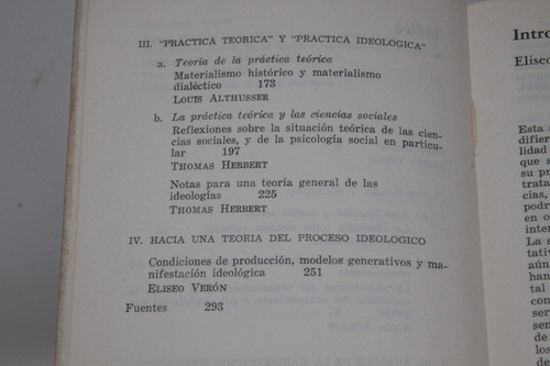 Eliseo Verón (sel) El Proceso Ideológico (Usado)