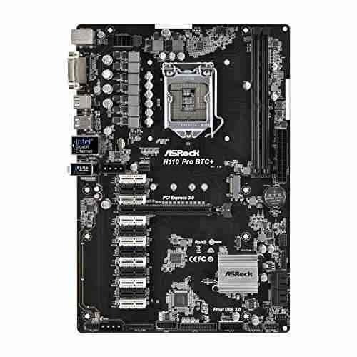 Imagen 2 de 6 de Asrock H110 Pro Btc + 13gpu Mining Motherboard Cryptocurrenc