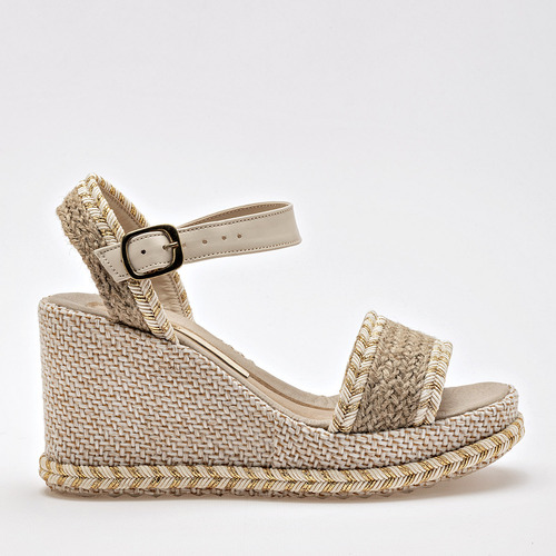 Ivannep Sandalia Para Mujer Beige Cod 132307-e