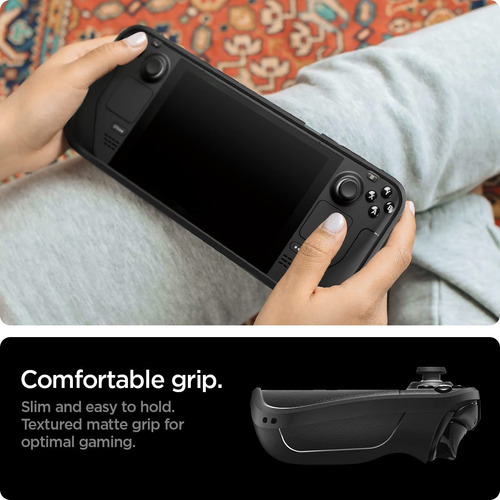 Capa Spigen Rugged Armor Para Steam Deck Lcd/oled - Matte Bl