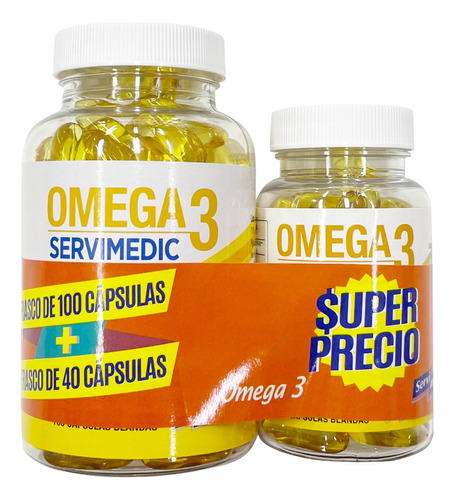 Omega 3 X 100 + 40 Cápsulas Blandas - Servimedic