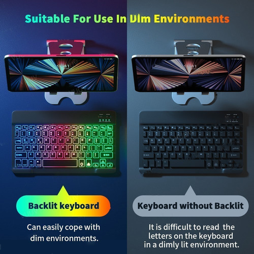Juego De Teclado Y Mouse Inalámbricos Goojodoq Para iPad
