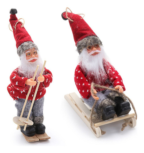 Adorno Navideño: Muñeco De Papá Noel, Accesorios Para Árbol