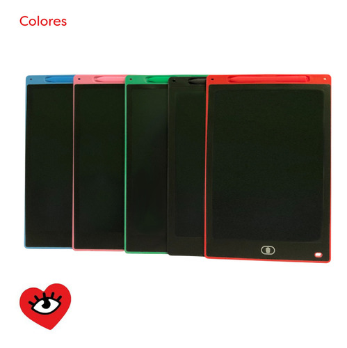 Pizarra Magica Rojo 12 Pulgadas Tableta Borrable Veoquiero
