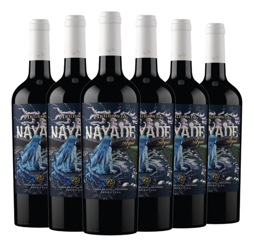 Vino Nayade Malbec Cabernet Franc Caja X 6 750ml. Piegrande