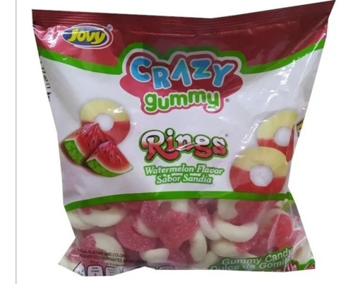 Gomitas Crazy Gummy Rings Sandia 1kg