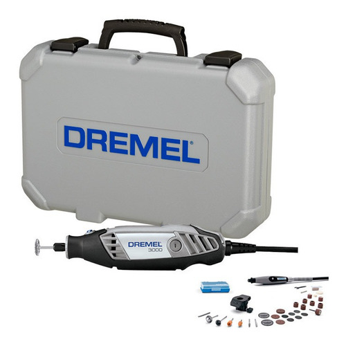 Minitorno Dremel 130w Serie 3000 30 Accesorios + Aditamentos Color Gris Frecuencia 50 Hz/60 Hz Potencia 130 W