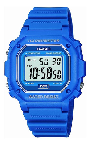 Relógio Digital Resistente À Água Casio F108wh Com Alça