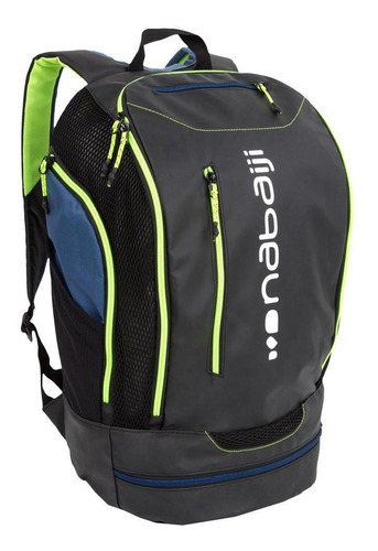 Mochila de natación 900 de 27 litros, talla única para todos los colores: verde-negro