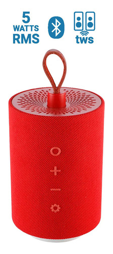 Parlante Bluetooth Smartlife Portátil 5w 2'' Sl-bts010r Rojo