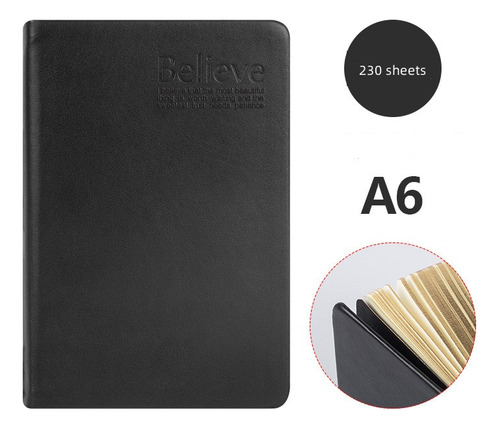 Caderno Ultra Pu Leather Journal Diary A6 Notebook Vintage