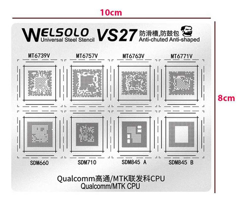 Stencil Para Qc/mtk Cpu Mt6739v/mt6757v Welsolo Vs Mechanic