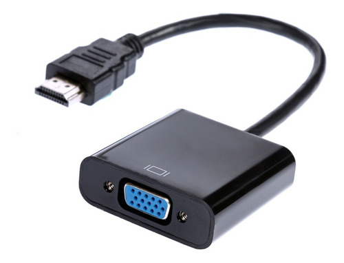 Imagen 7 de 7 de Adaptador Convertidor Cable Hdmi A Vga 1080p + Audio