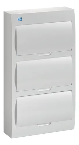 Foto real de Quadro de Distribuicao Sobrepor QDW02 36 Bs WEG
