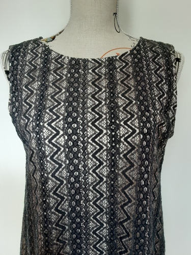 Imagen 3 de 10 de Vestido Ovs Tejido Con Forro Interno De Manga Corta, Talla M