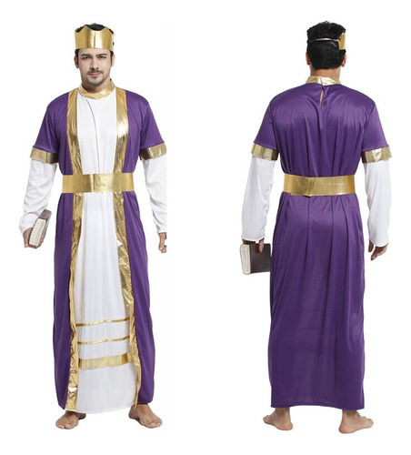 Disfraz De Cosplay Árabe De Tela Para Hombre, Disfraz De Rey