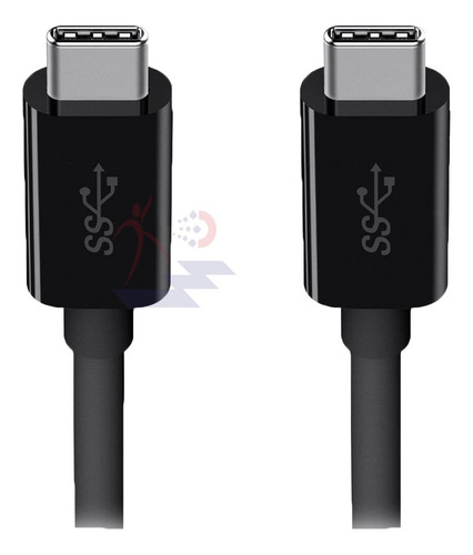 Imagen 3 de 4 de Cable De Datos Y Carga Xtech Usb-c A Usb-c Negro 1.8 Metros