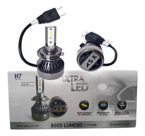 Imagem 2 de 6 de Ultra Led 8000lms 6000k 70w Asx Chip Csp Lampada Led Asx 70w