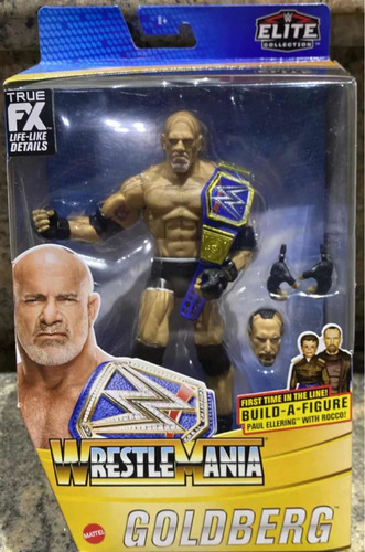 Imagen 1 de 4 de Wwe Elite Collection Wrestlemania Goldberg Figura
