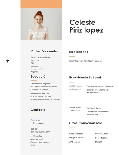 Imagen 2 de 2 de Armado De Curriculum Vitae Cv + Actualizaciones