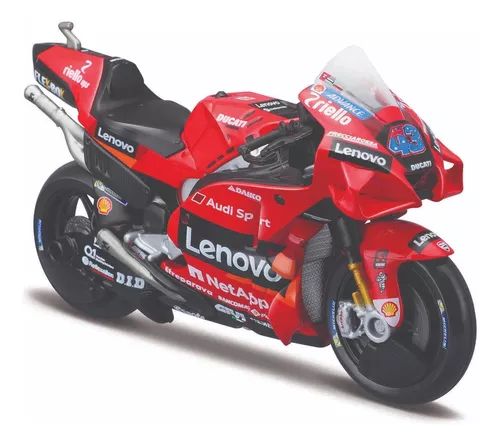 Miniatura moto de corrida Yamaha GO YZR-M1 GP Maisto motinha metal