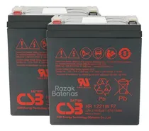 Comprar 2bateria 12v 5a Csb Hr 1221w F2  21w Sms Nhs Apc 100%novas